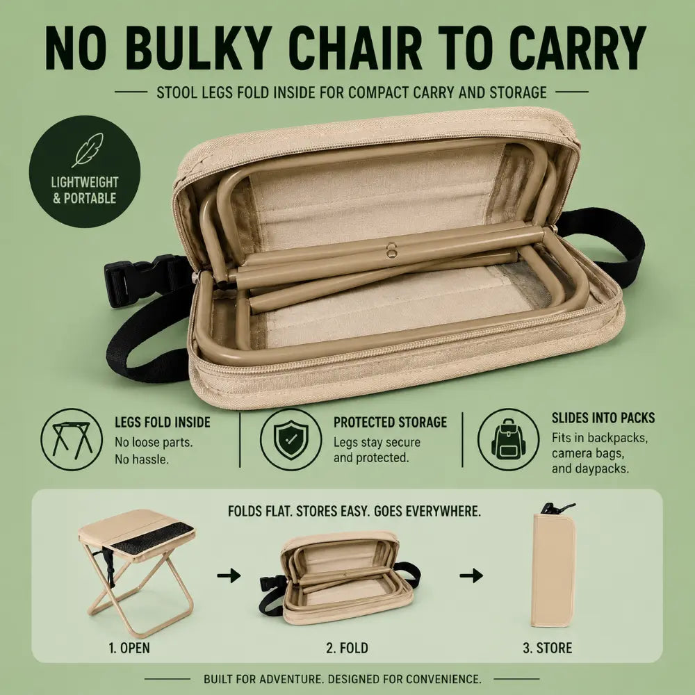 QuickSeat™ – The 3-Second Field Seat Built For Wildlife And Nature Photographers
