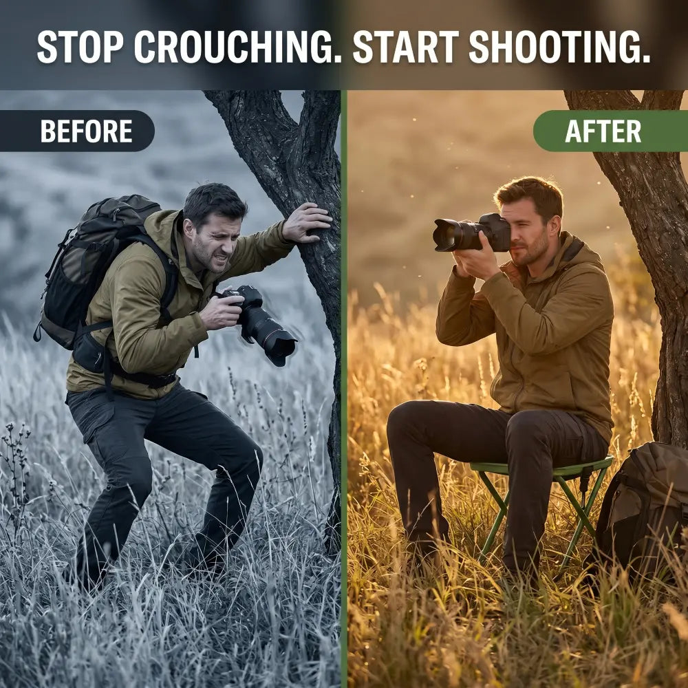 QuickSeat™ – The 3-Second Field Seat Built For Wildlife And Nature Photographers