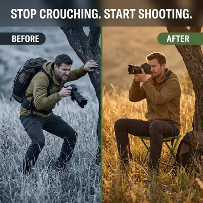 QuickSeat™ – The 3-Second Field Seat Built For Wildlife And Nature Photographers
