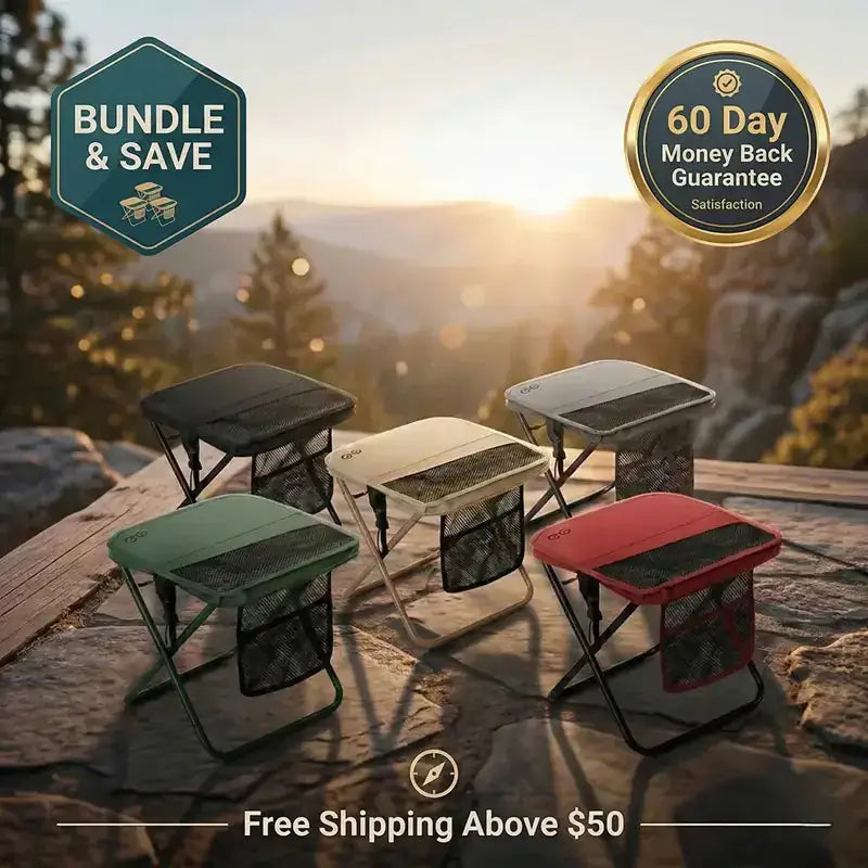 QuickSeat™ – Foldable Stool for Any Adventure: Sit Anywhere, Anytime
